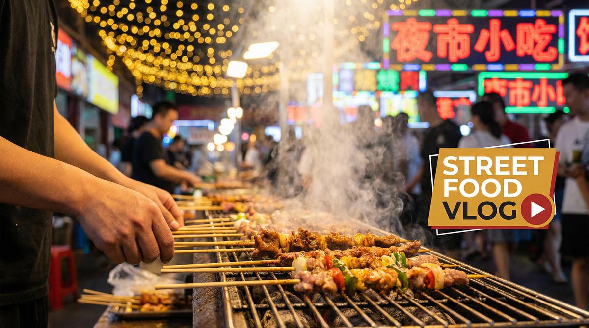 禁忌视频美食视频-夜市街头美食